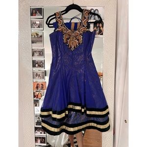 Blue Punjabi Indian Suit Size X-Small / Small